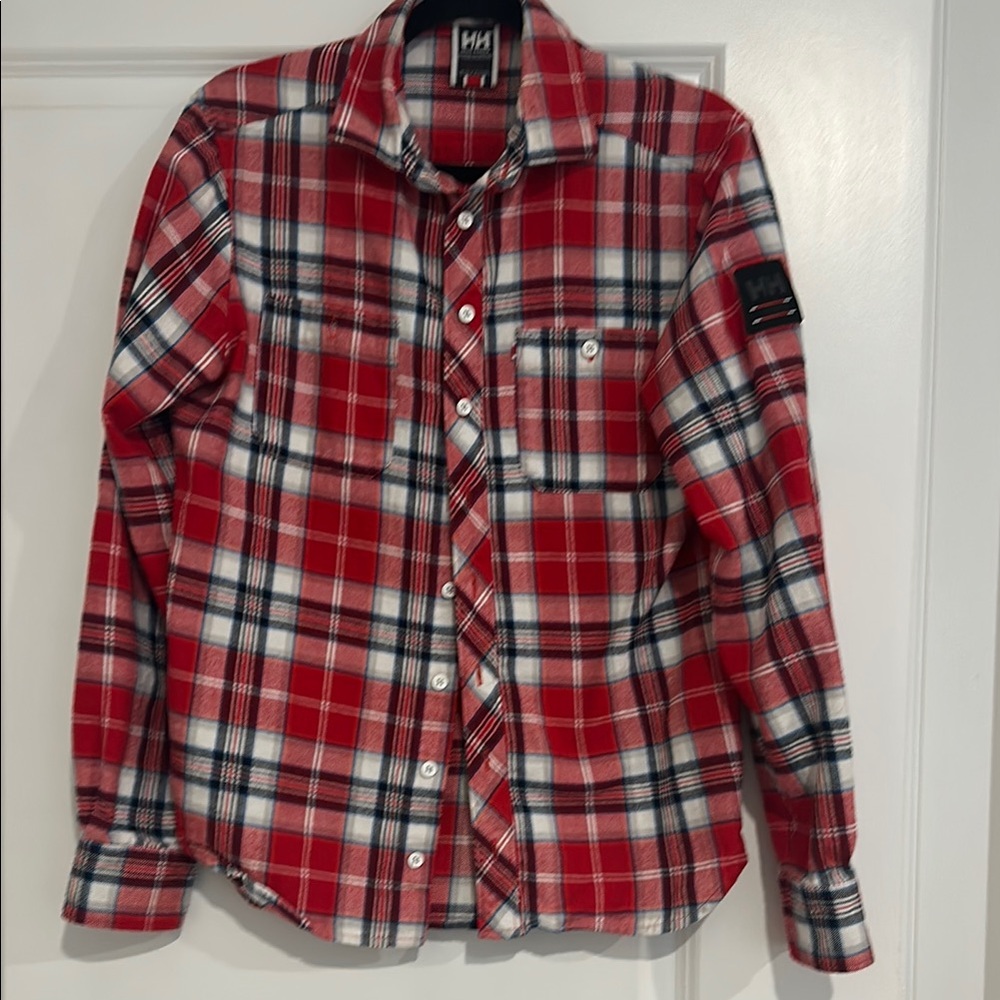 Red Plaid Helly Hansen Flannel Shirt